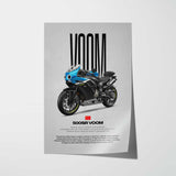 500SR VOOM Motorcycle Poster