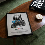 500SR VOOM Motorcycle Poster