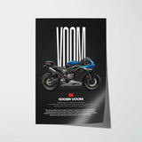 500SR VOOM Motorcycle Poster