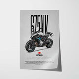675NK Motorcycle Poster