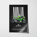 Ninja 500 Motorcycle Poster