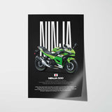 Ninja 500 Motorcycle Poster