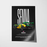 Senna Car Poster