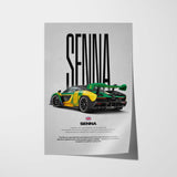 Senna Car Poster