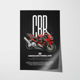CBR954RR Fireblade Motorcycle Poster