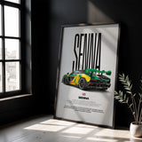 Senna Car Poster