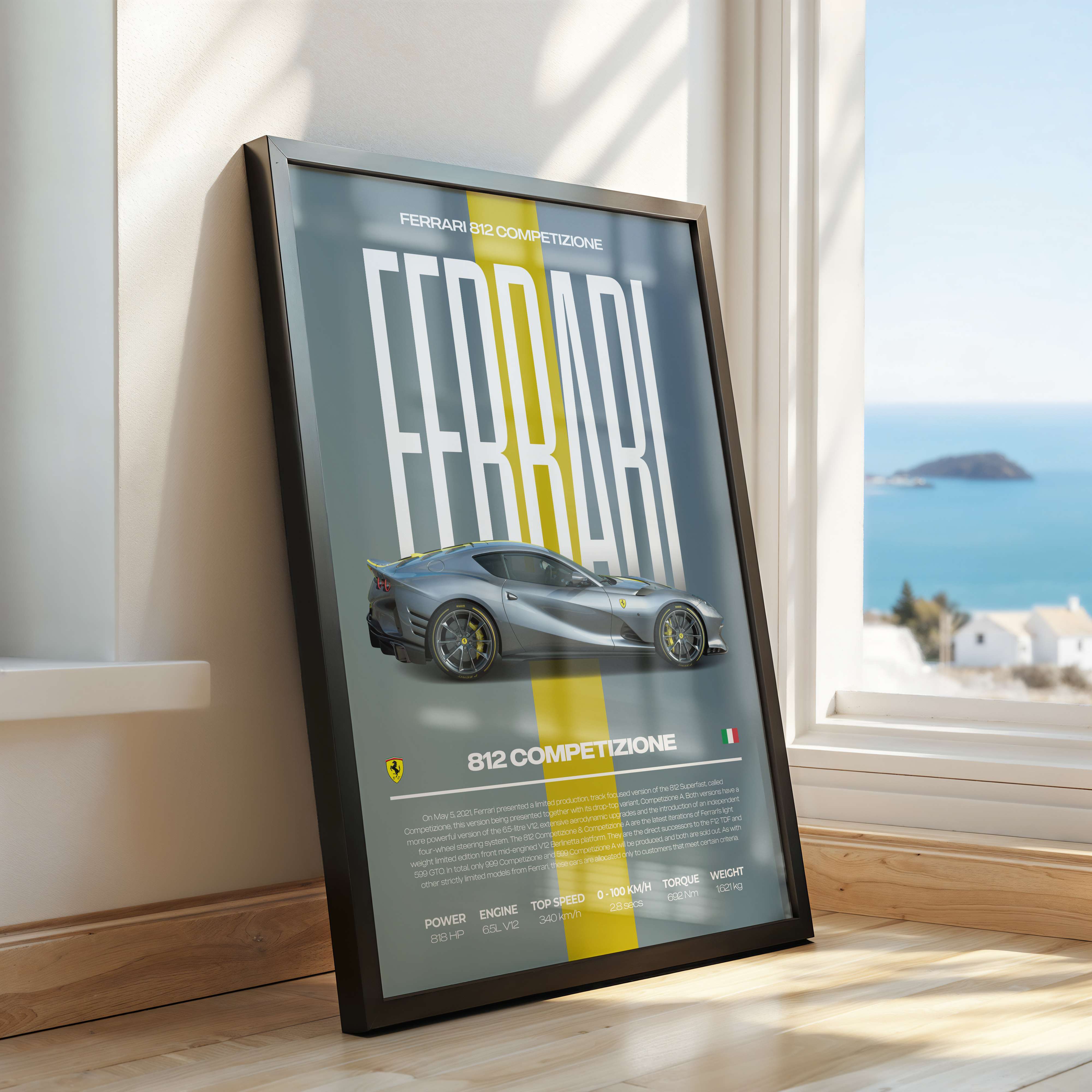 Ferrari 812 Competizione Poster