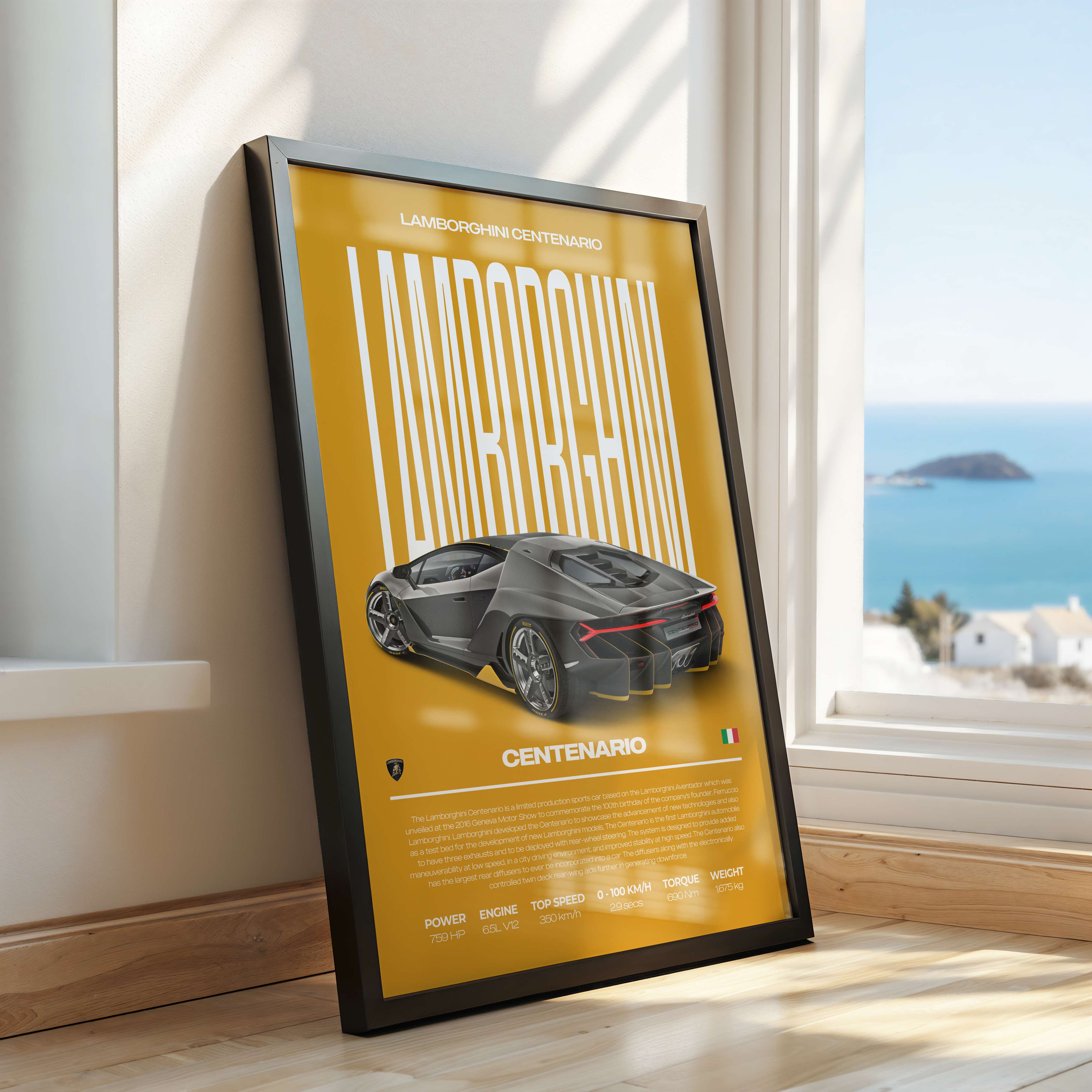 Lamborghini Centenario Poster