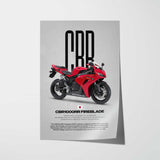 2004-2007 CBR1000RR Fireblade Motorcycle Poster