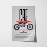 2025 CRF250RX Motorcycle Poster