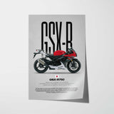 2017 GSX-R750 Motorcycle Poster