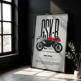 2017 GSX-R750 Motorcycle Poster