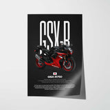 2018 GSX-R750 Motorcycle Poster