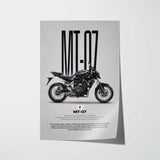 2015 MT-07 Motorcycle Poster