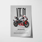 2018 YZF-R1 GYTR Motorcycle Poster