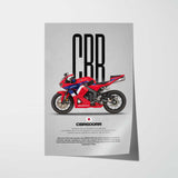 2013-2021 CBR600RR Motorcycle Poster