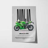 2021-2025 Ninja ZX-10RR Motorcycle Poster