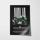 2021 Ninja ZX-6R KRT Motorcycle Poster