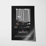 Thruxton TFC Motorcycle Poster