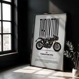 Thruxton TFC Motorcycle Poster