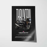 Thruxton TFC Motorcycle Poster
