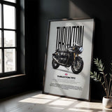 Thruxton TFC Motorcycle Poster