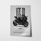 2023 YZF-R1 Motorcycle Poster