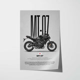 2025-Present MT-07 Motorcycle Poster