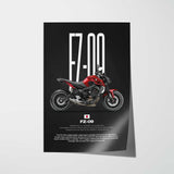 FZ-09 Motorcycle Poster