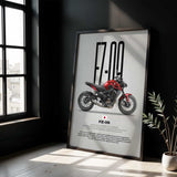FZ-09 Motorcycle Poster