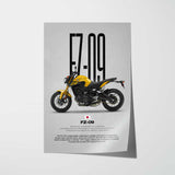 FZ-09 Motorcycle Poster