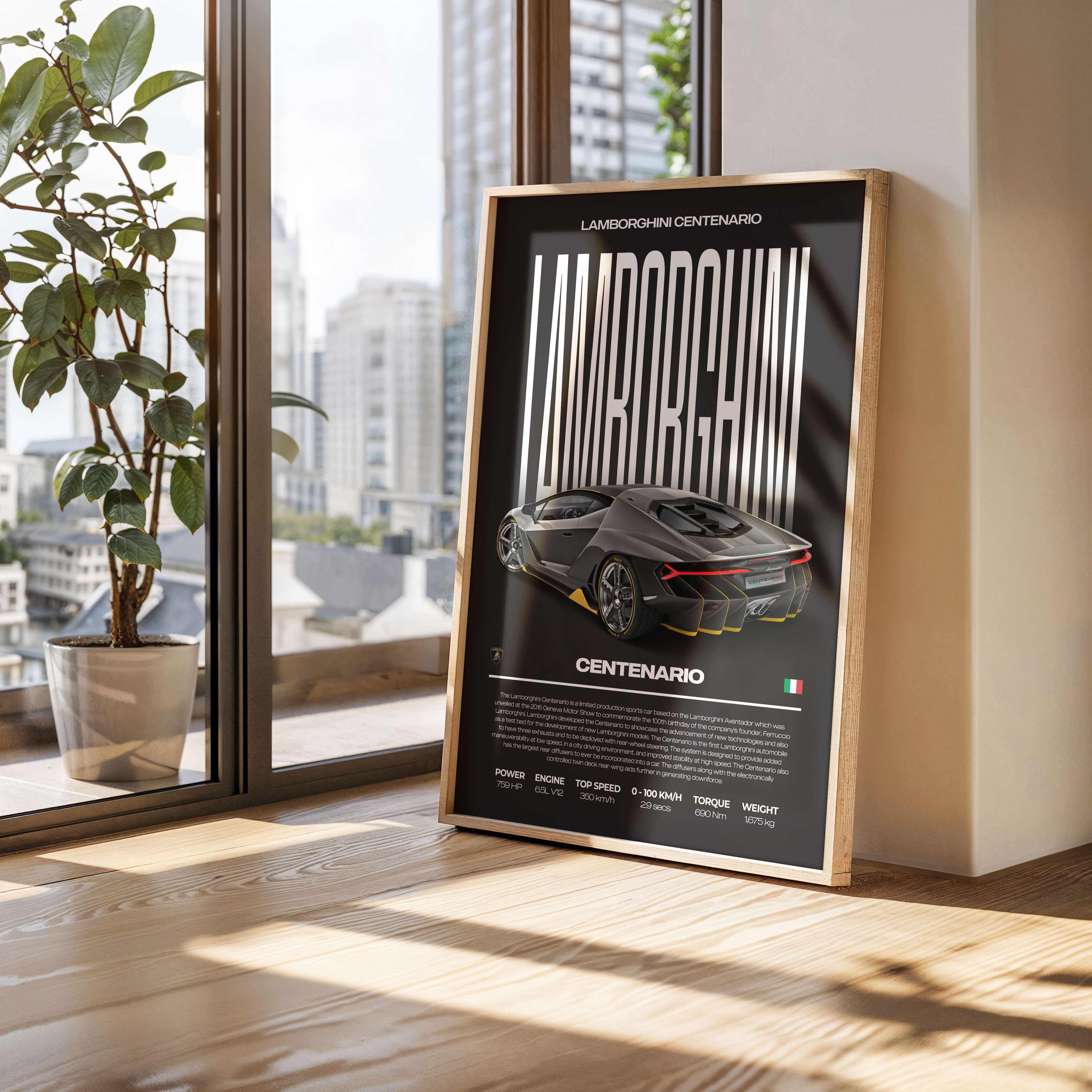 Lamborghini Centenario Poster