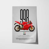 998 Motorcycle Poster