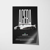 Agera R Car Poster