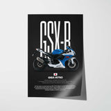 2013 GSX-R750 Motorcycle Poster