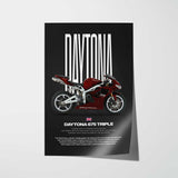 2009 Daytona 675 Triple Motorcycle Poster