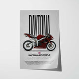2009 Daytona 675 Triple Motorcycle Poster