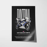 2006-2009 Daytona 675 Triple Motorcycle Poster