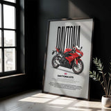 2013 Daytona 675 Motorcycle Poster