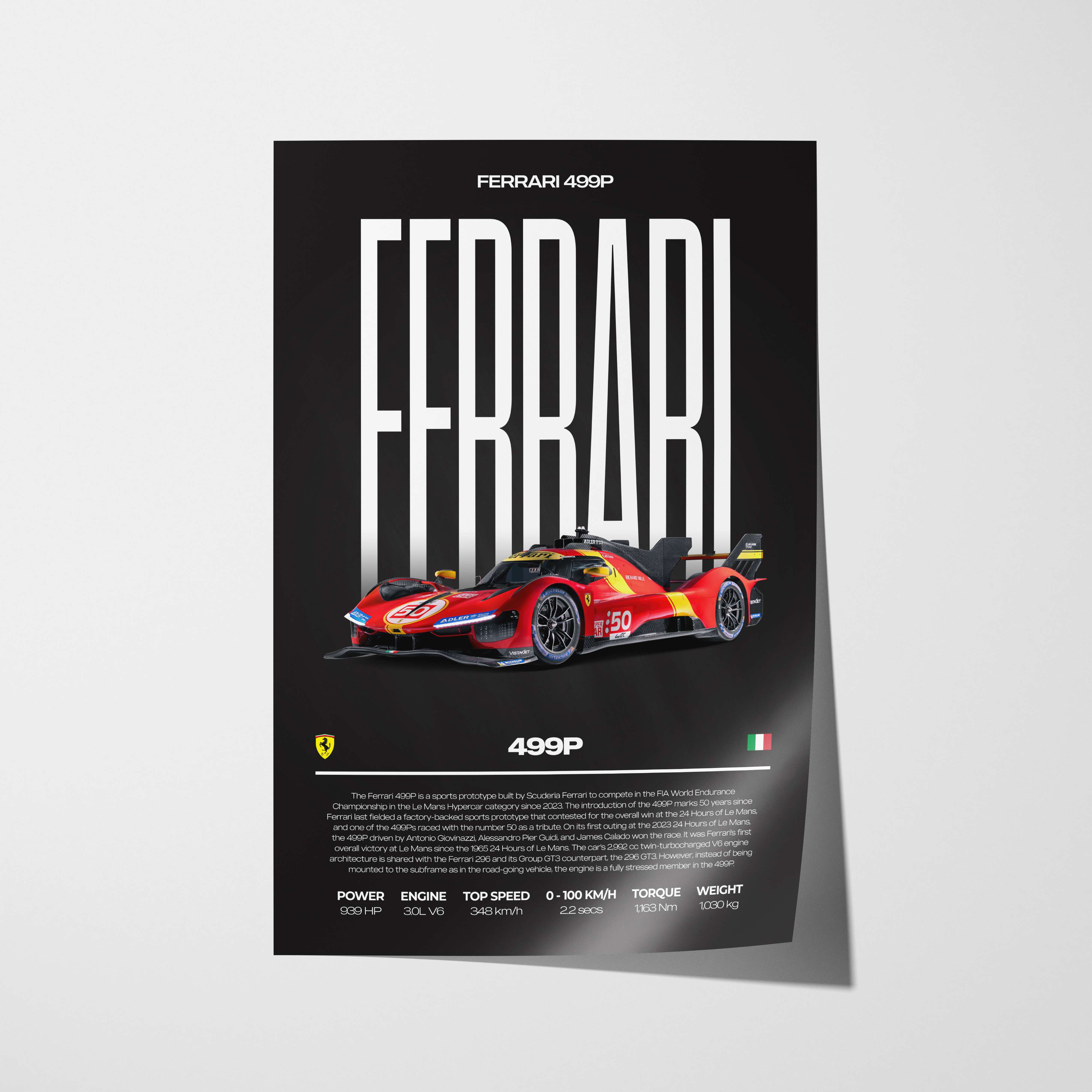 Ferrari 499P Poster