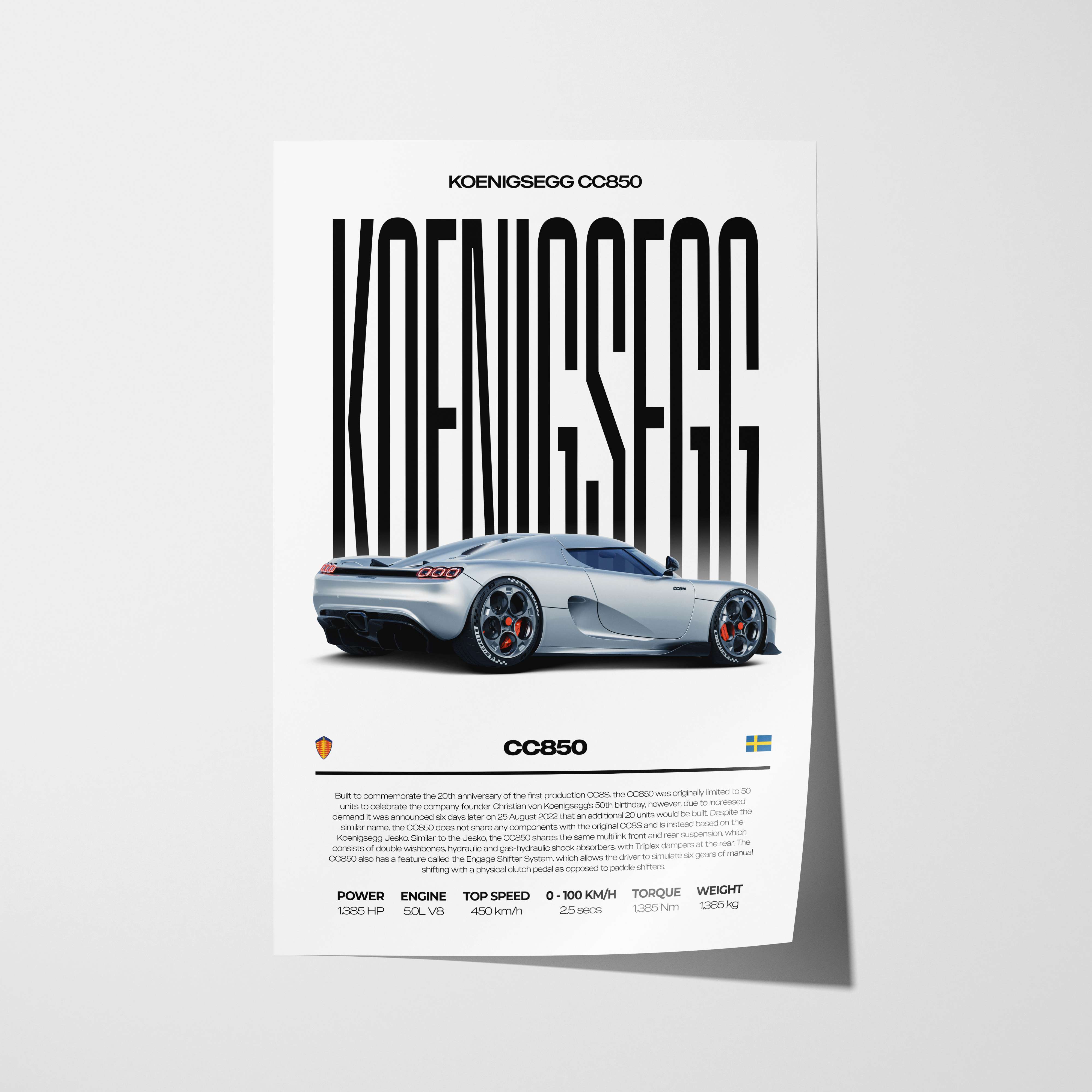 Koenigsegg CC850 Poster