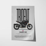 Trident 660 Motorcycle Poster