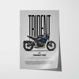 Trident 660 Motorcycle Poster