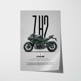 Z H2 SE Motorcycle Poster