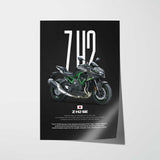 Z H2 SE Motorcycle Poster