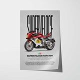 Superveloce 1000 Ago Motorcycle Poster