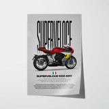 Superveloce 1000 Ago Motorcycle Poster