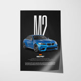 M2 F87 Car Poster