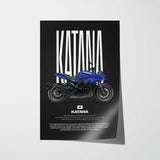 Katana Motorcycle Poster
