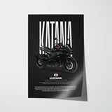 Katana Motorcycle Poster